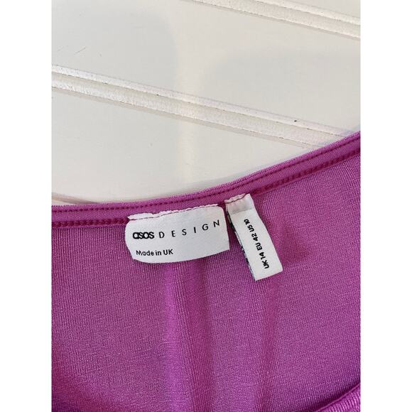 ASOS & URBAN OUTFITTERS Pink Cut Out Crop Top and Button Jean Skort Bundle Sz 10 - Picture 6 of 12